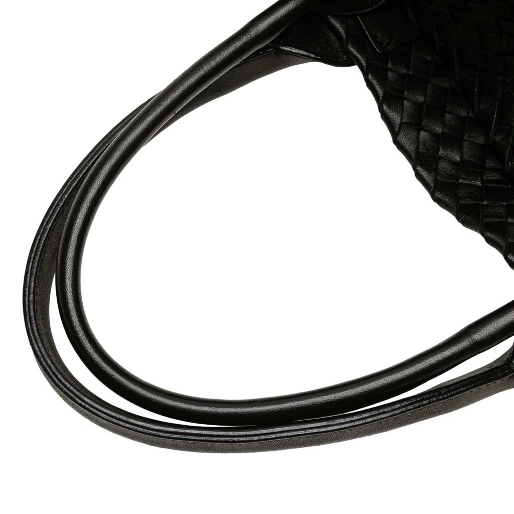 Bottega Veneta Medium Lambskin Intreccio Cabat Tote - Image 11