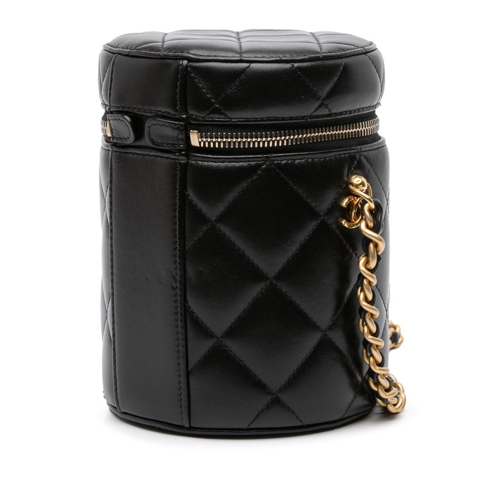 Chanel Small Quilted Lambskin Side Note Vanity Case - 2