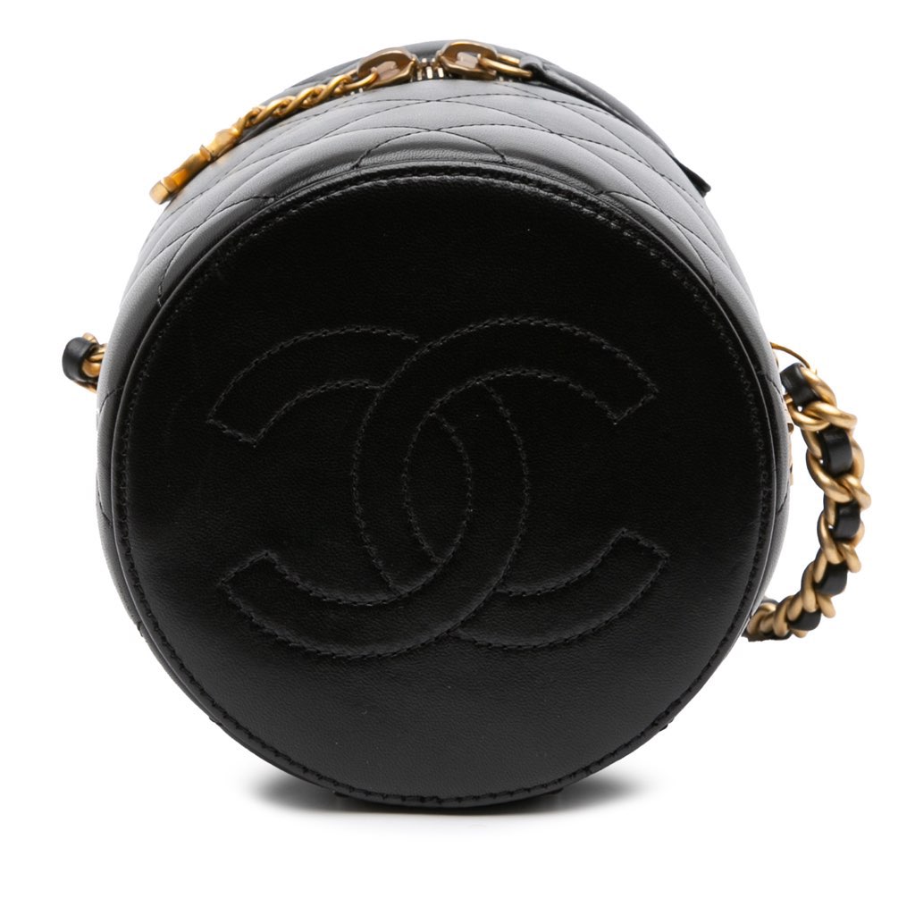 Chanel Small Quilted Lambskin Side Note Vanity Case - 3