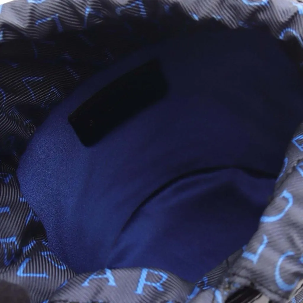 Bvlgari Logomania Denim B Zero1 Bucket Bag Blue Denim Good - Inside View
