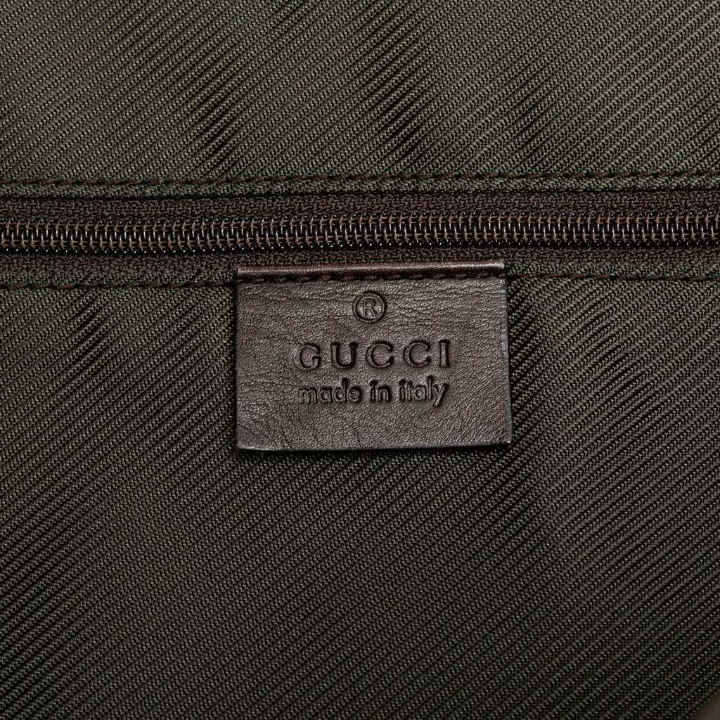 Gucci Printed Canvas Horsebit Tote - 5