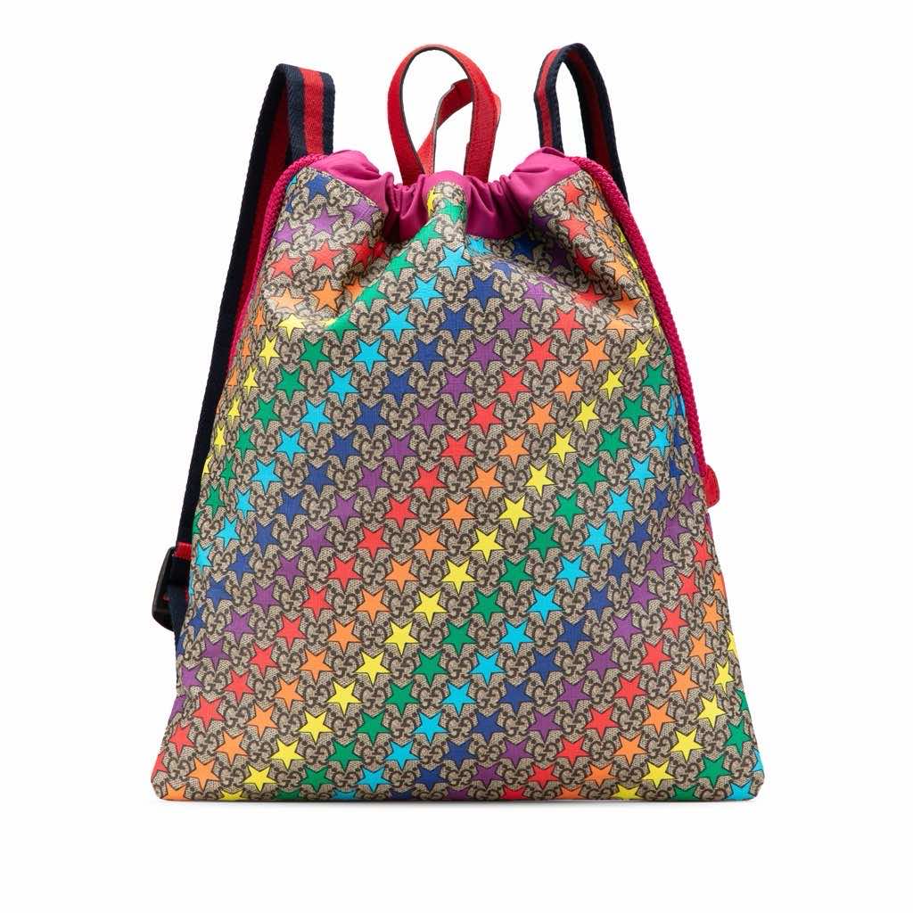 Gucci GG Supreme Web Star Print Children's Backpack