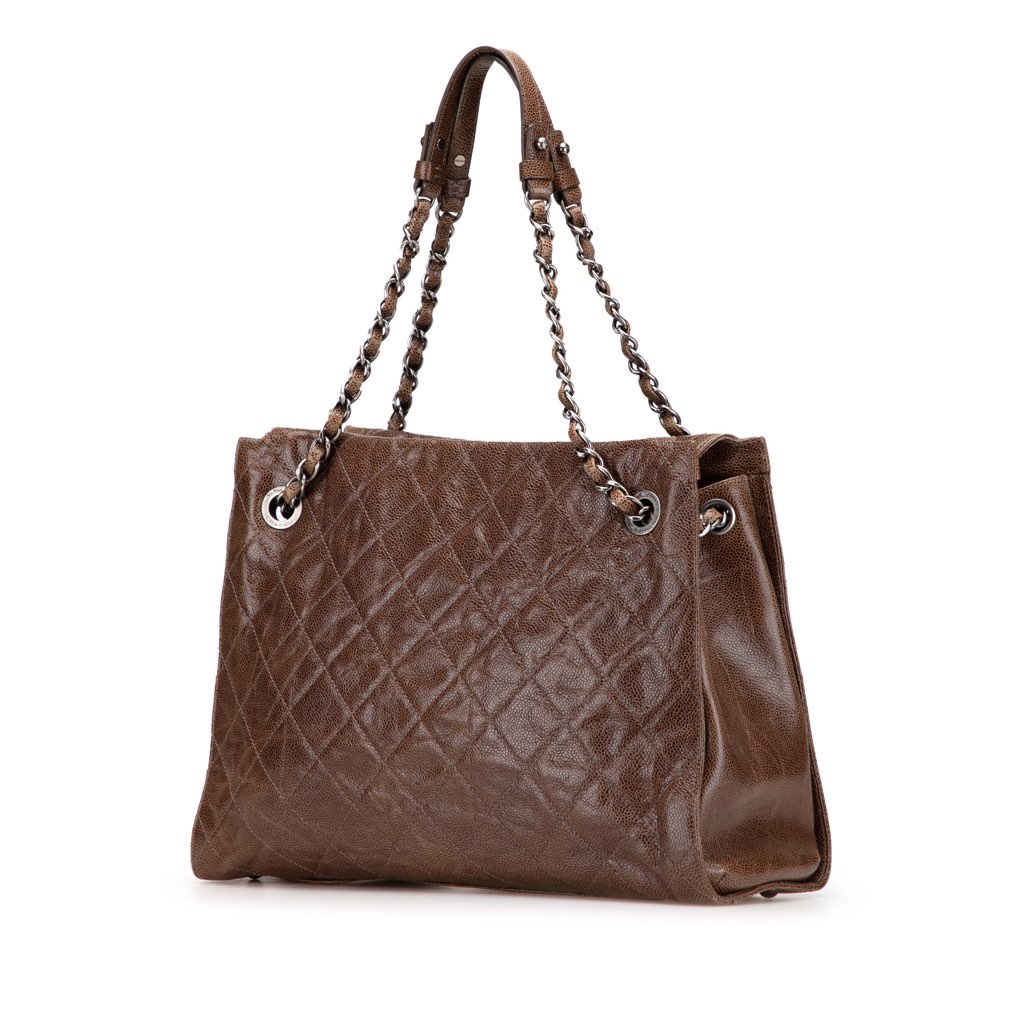 Chanel Quilted Glazed Caviar CC Crave Tote - 2