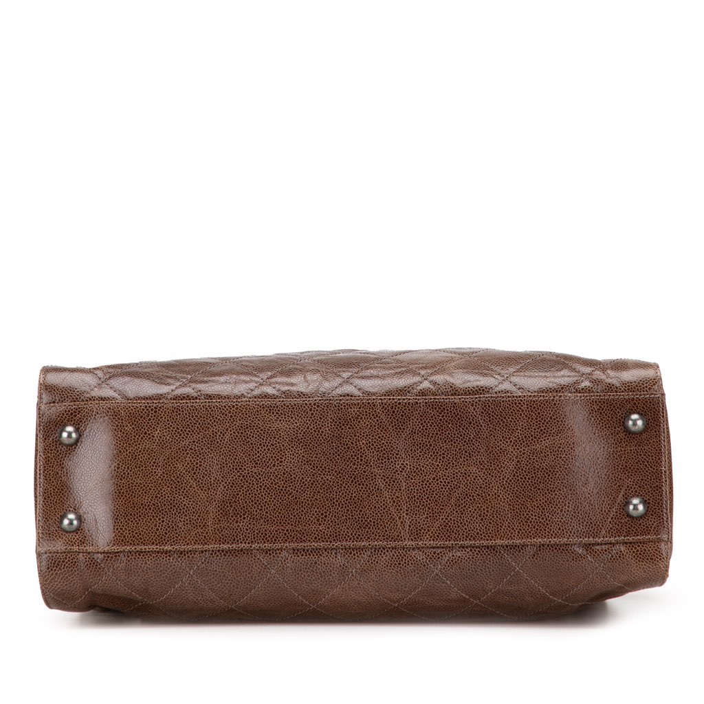 Chanel Quilted Glazed Caviar CC Crave Tote - 3