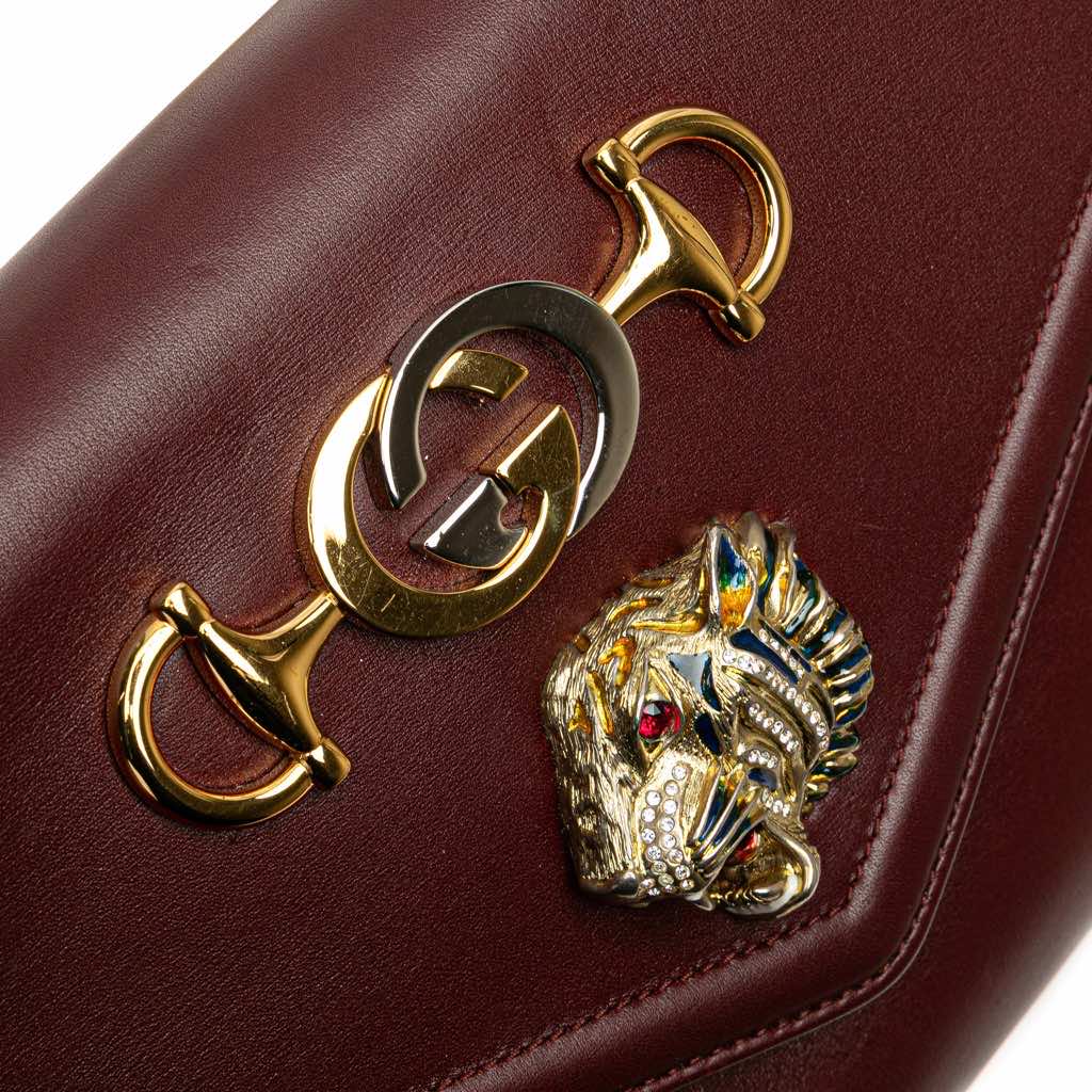 Gucci Medium Leather Rajah Crossbody - Image 10