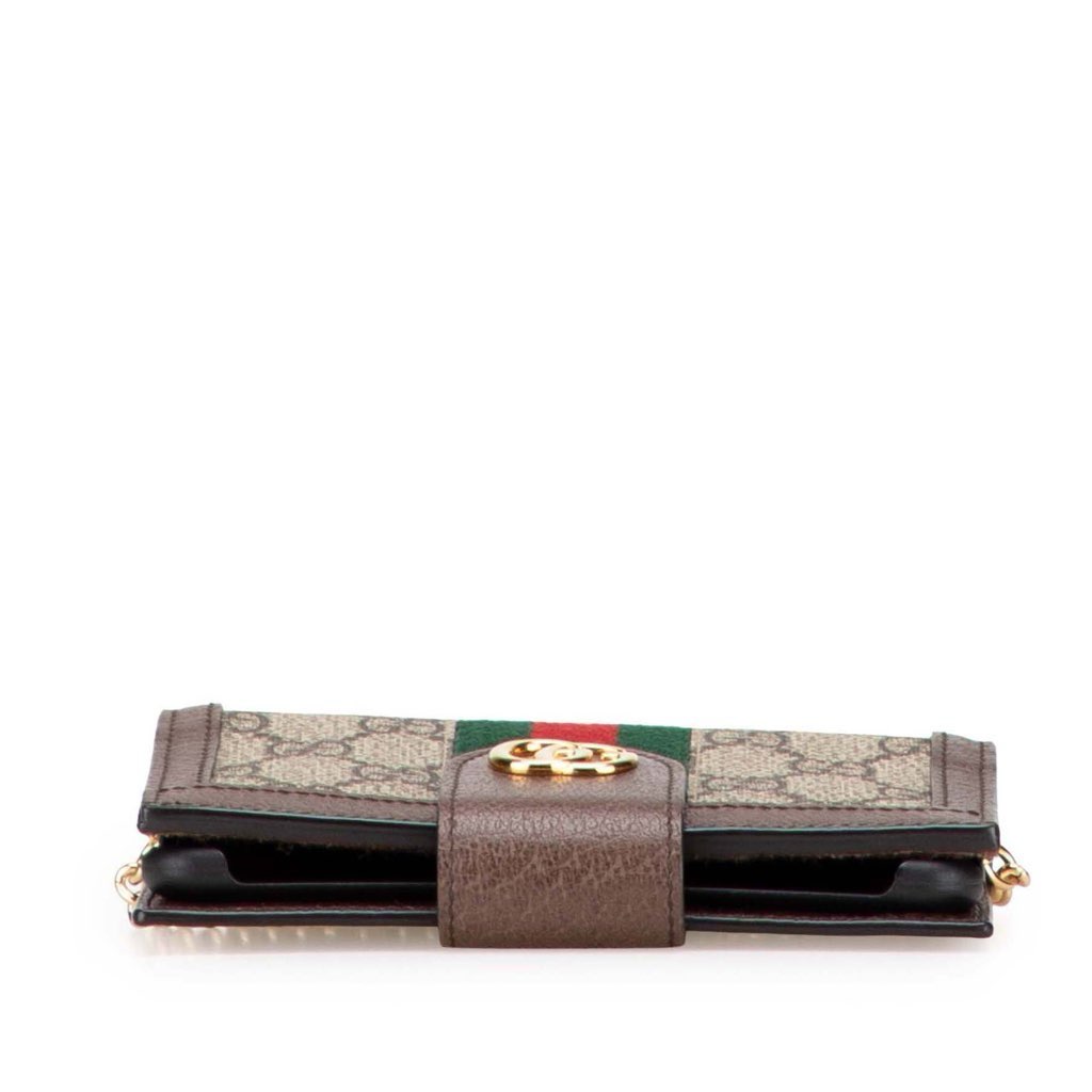 Gucci GG Supreme Ophidia Iphone Case Wallet on Chain - 3