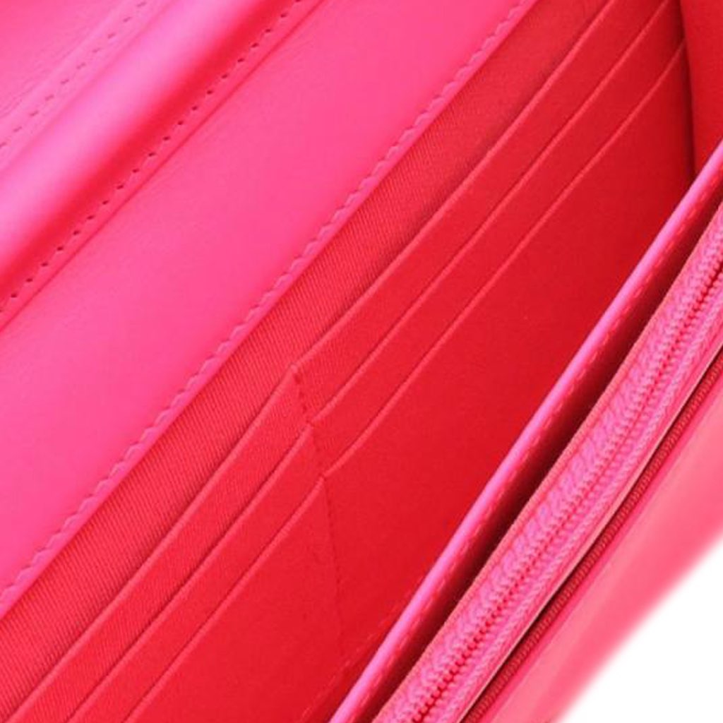 Chanel Chevron Quilted Patent Boy Wallet On Chain - 3