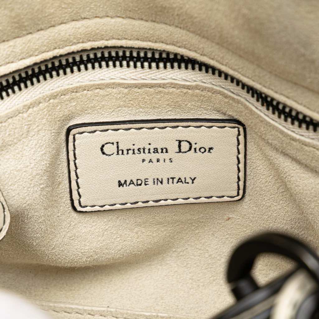 Dior Mini Ultra Matte Calfskin Cannage Studded Supple Lady Dior - Side view