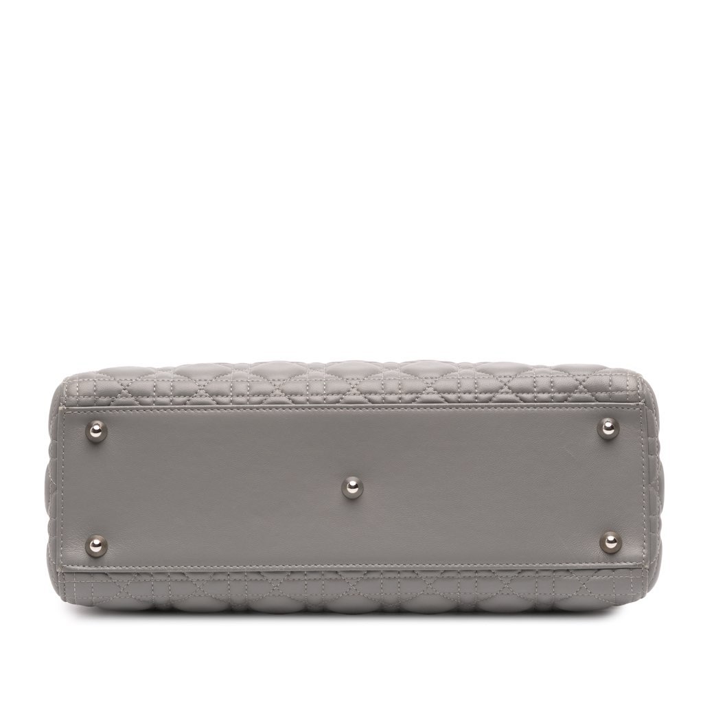 Dior Large Lambskin Cannage Lady Dior - Image 6