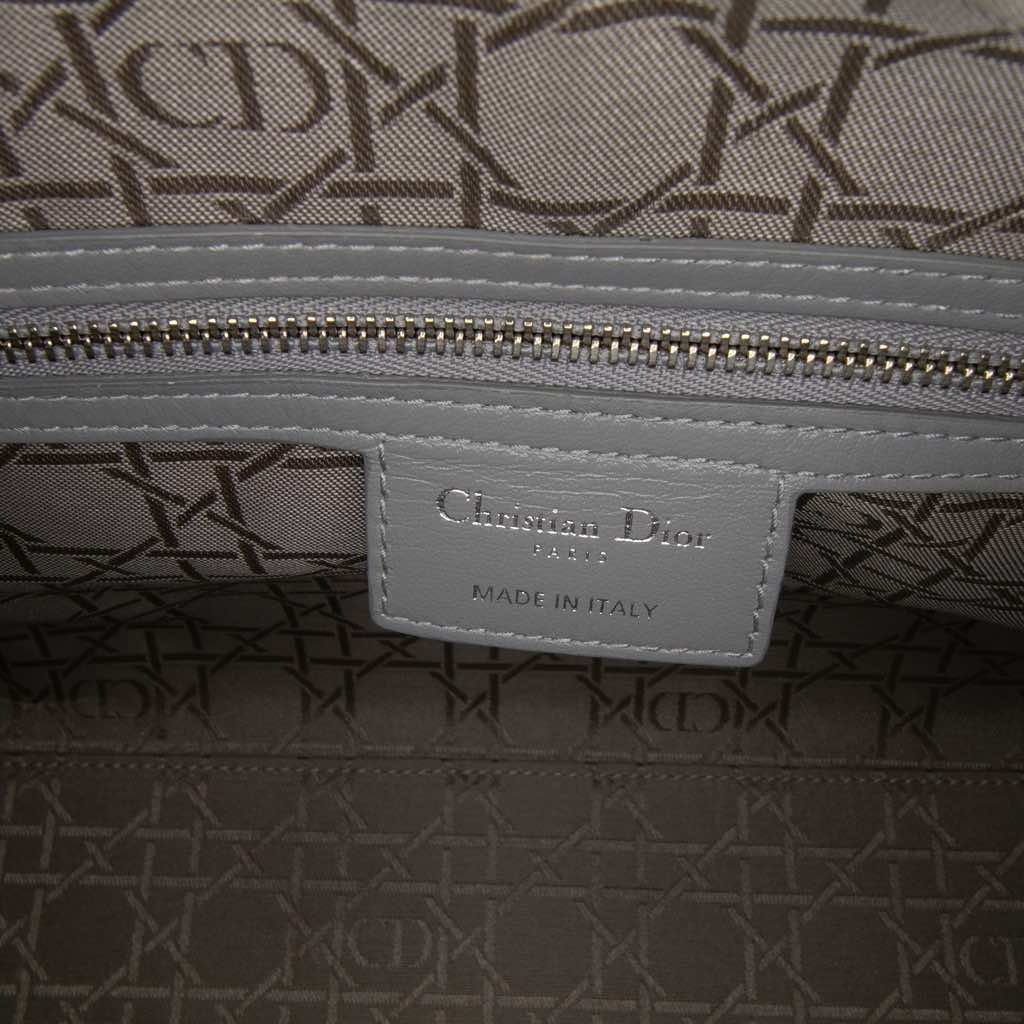 Dior Large Lambskin Cannage Lady Dior - Side view