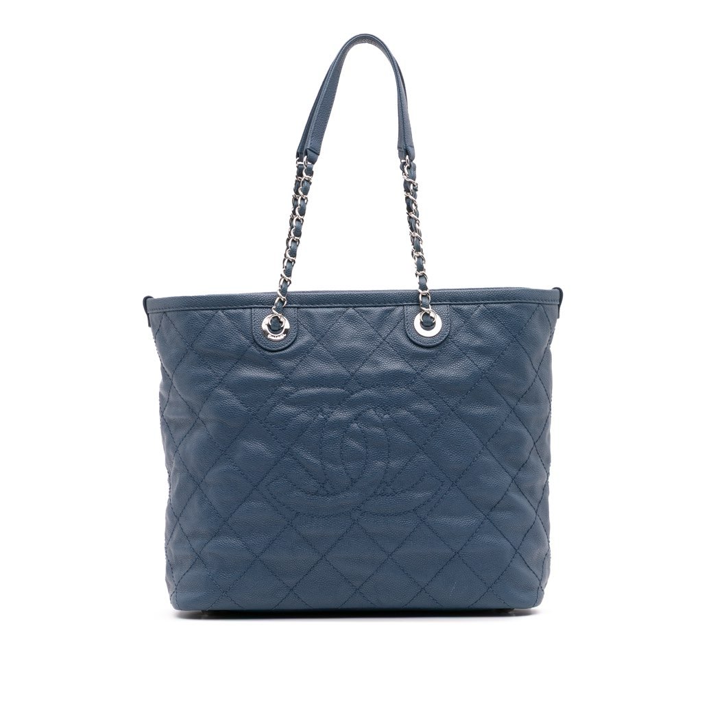 Chanel Small Quilted Caviar Daily Shopping Tote