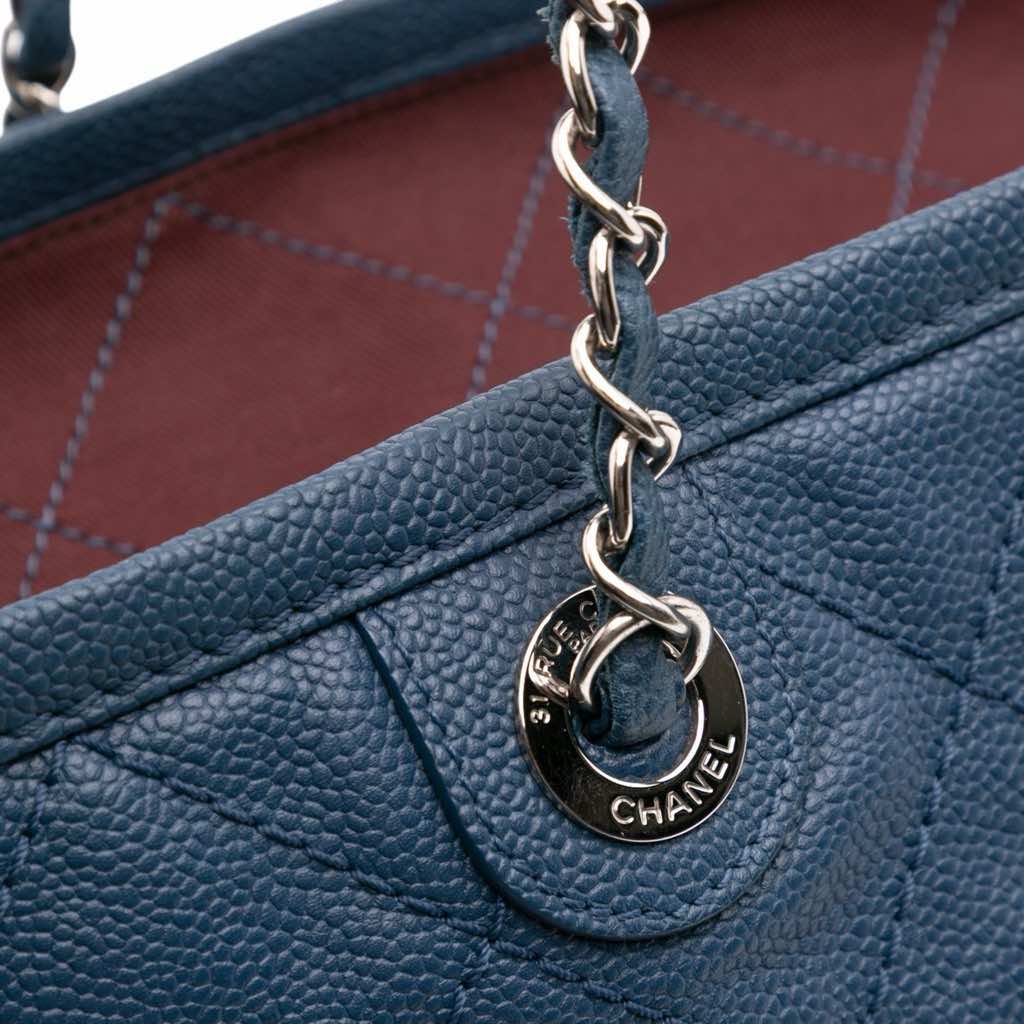 Chanel Small Quilted Caviar Daily Shopping Tote - Image 13