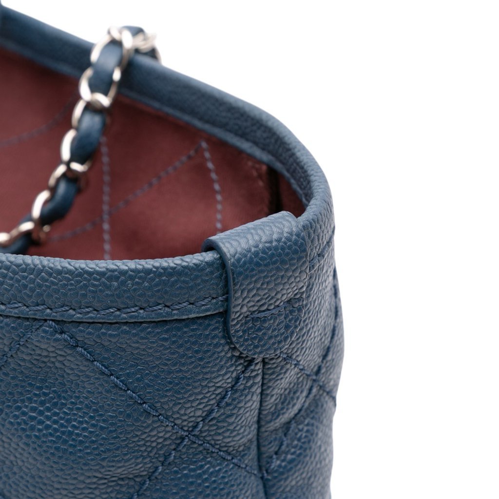 Chanel Small Quilted Caviar Daily Shopping Tote - Image 11