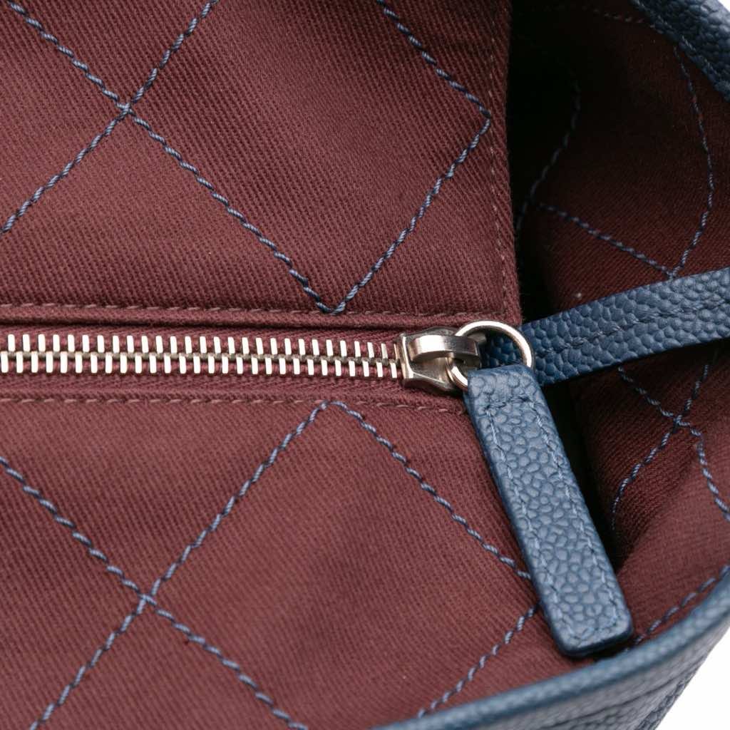 Chanel Small Quilted Caviar Daily Shopping Tote - Image 12