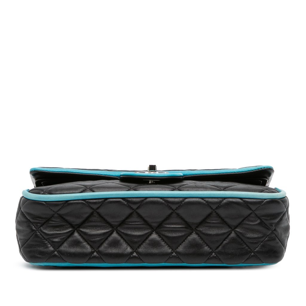 Chanel Medium Classic Bicolor Quilted Lambskin Double Flap - Image 6