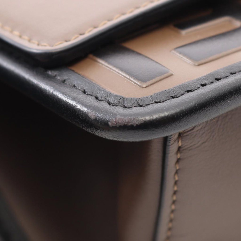 Fendi Small Zucca Embossed Leather Kan I F Crossbody - 5