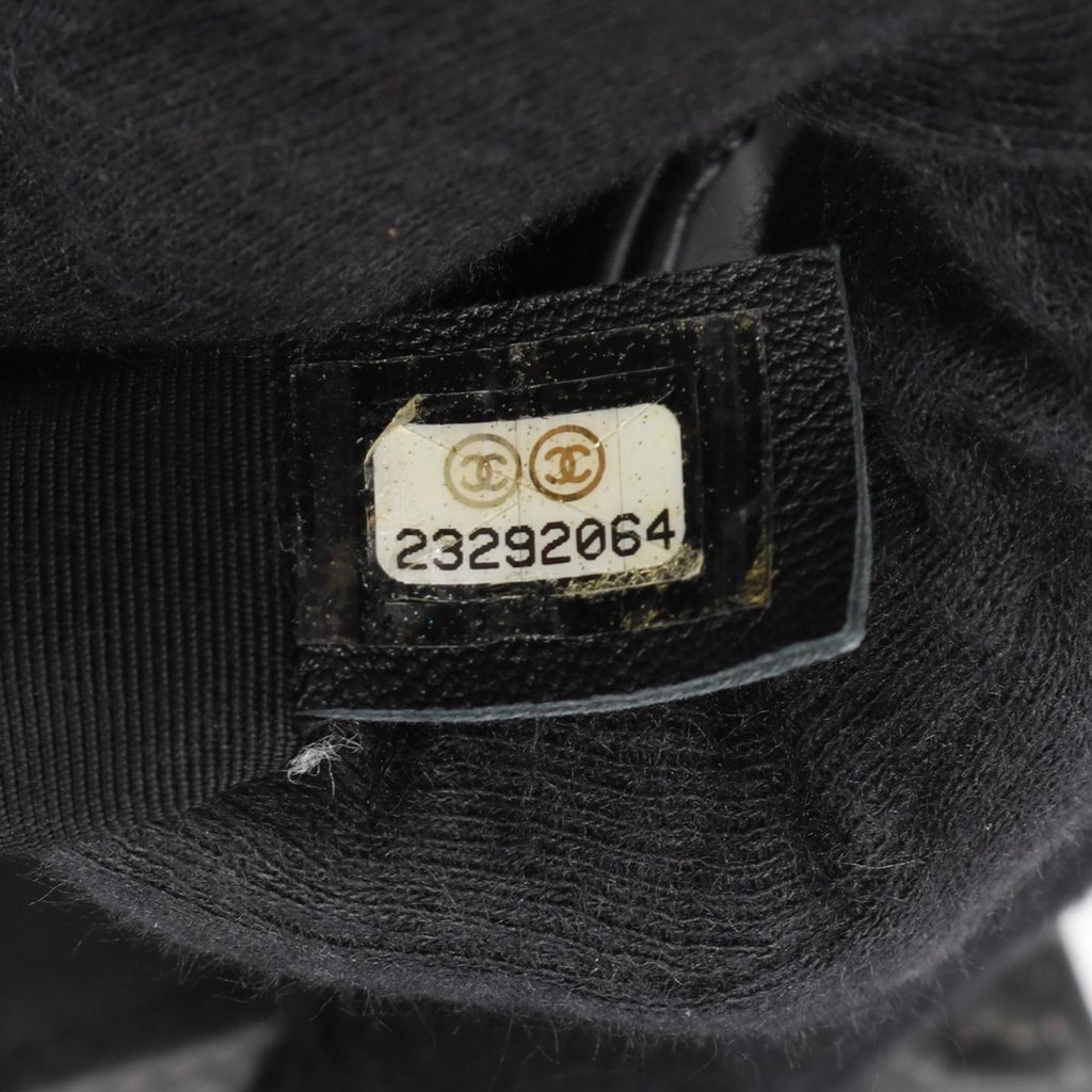 Chanel Old Medium Braided Tweed and Calfskin Boy Flap - Side view