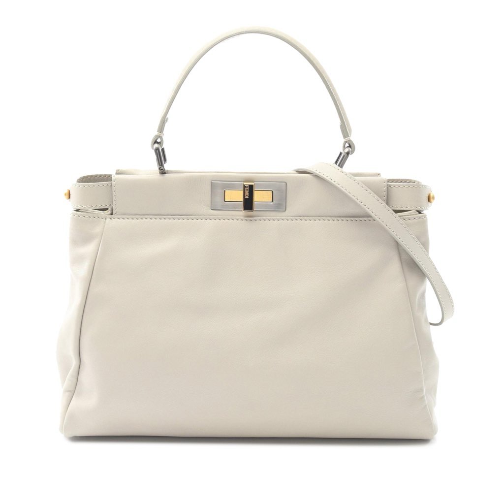 Fendi Medium Calfskin Peekaboo Iconic Satchel