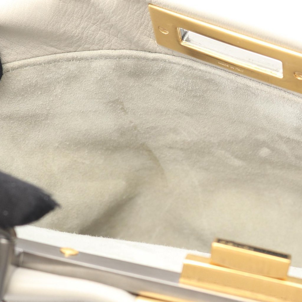 Fendi Medium Calfskin Peekaboo Iconic Satchel - Side view