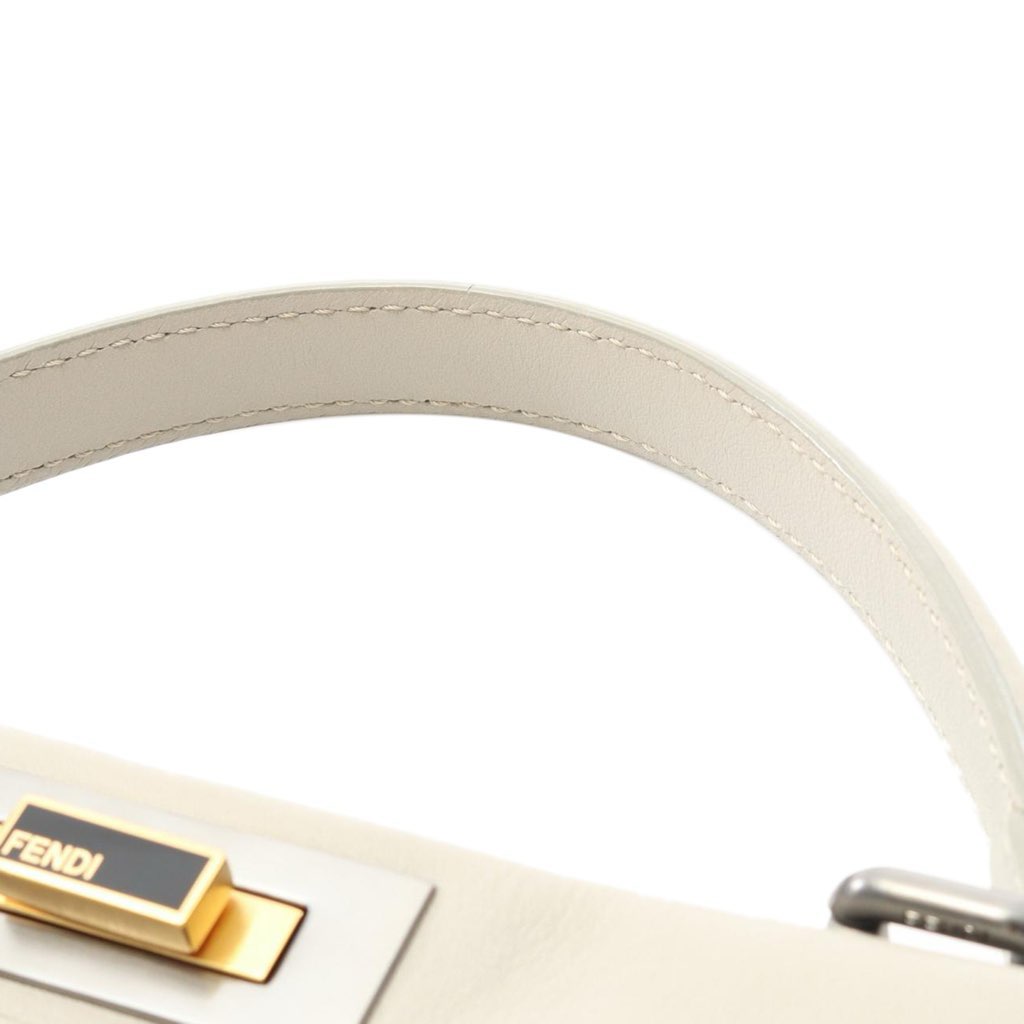 Fendi Medium Calfskin Peekaboo Iconic Satchel - Image 11