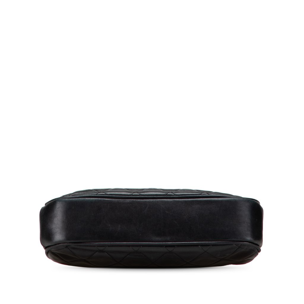 Chanel CC Quilted Lambskin Kiss Lock Frame Top Handle Bag - Image 6