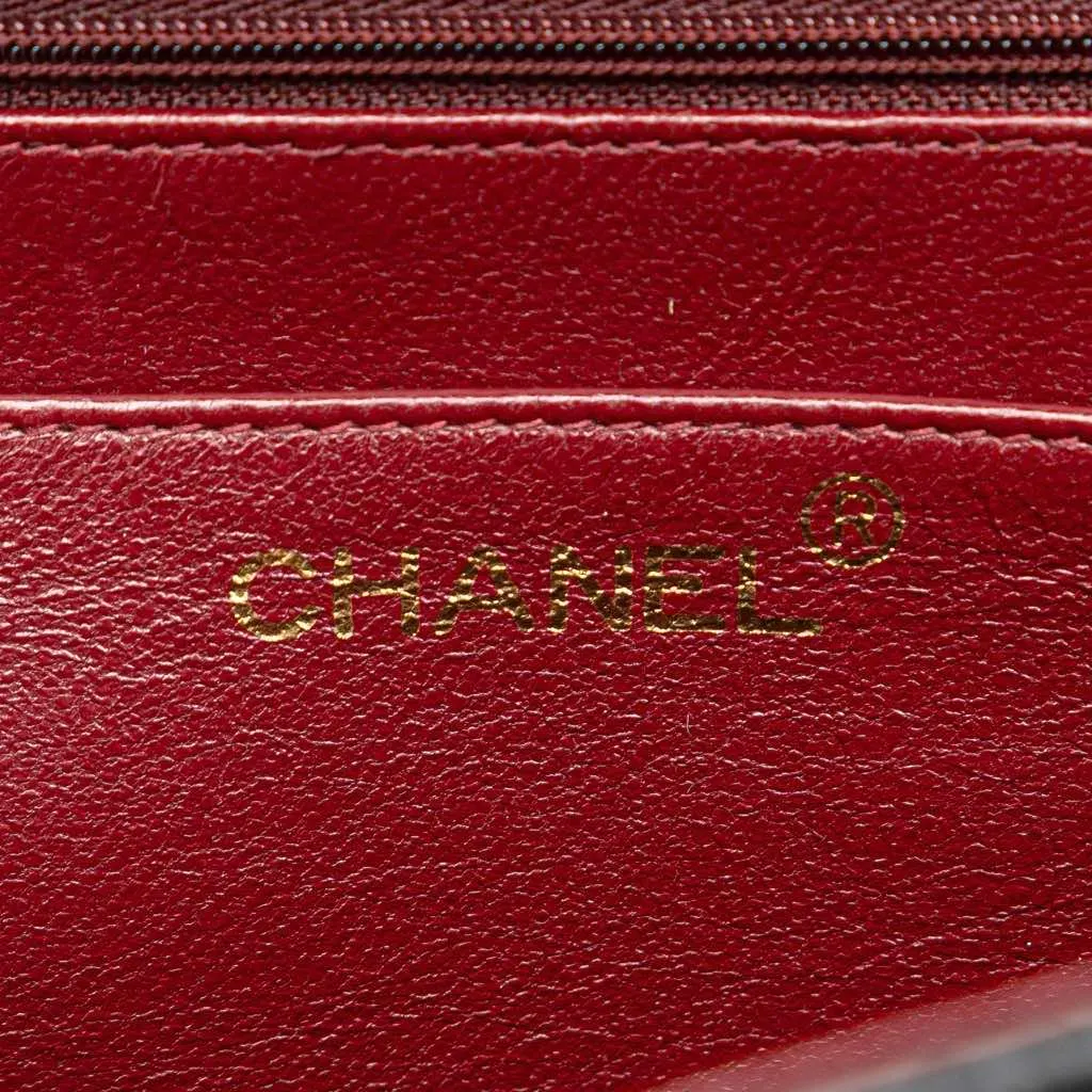 Chanel Maxi XL Classic Lambskin Single Flap Black Leather Good - Box View