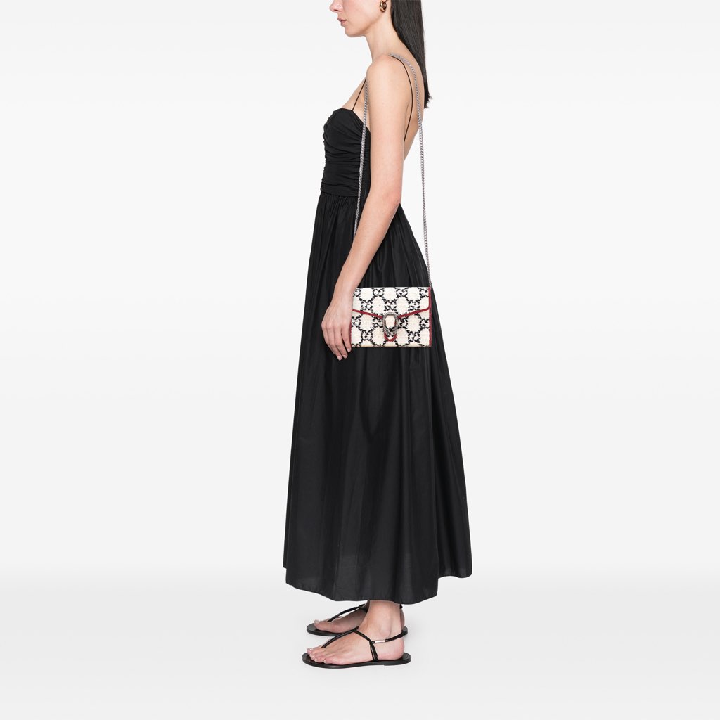 Gucci GG Tweed Dionysus Wallet on Chain - Image 12