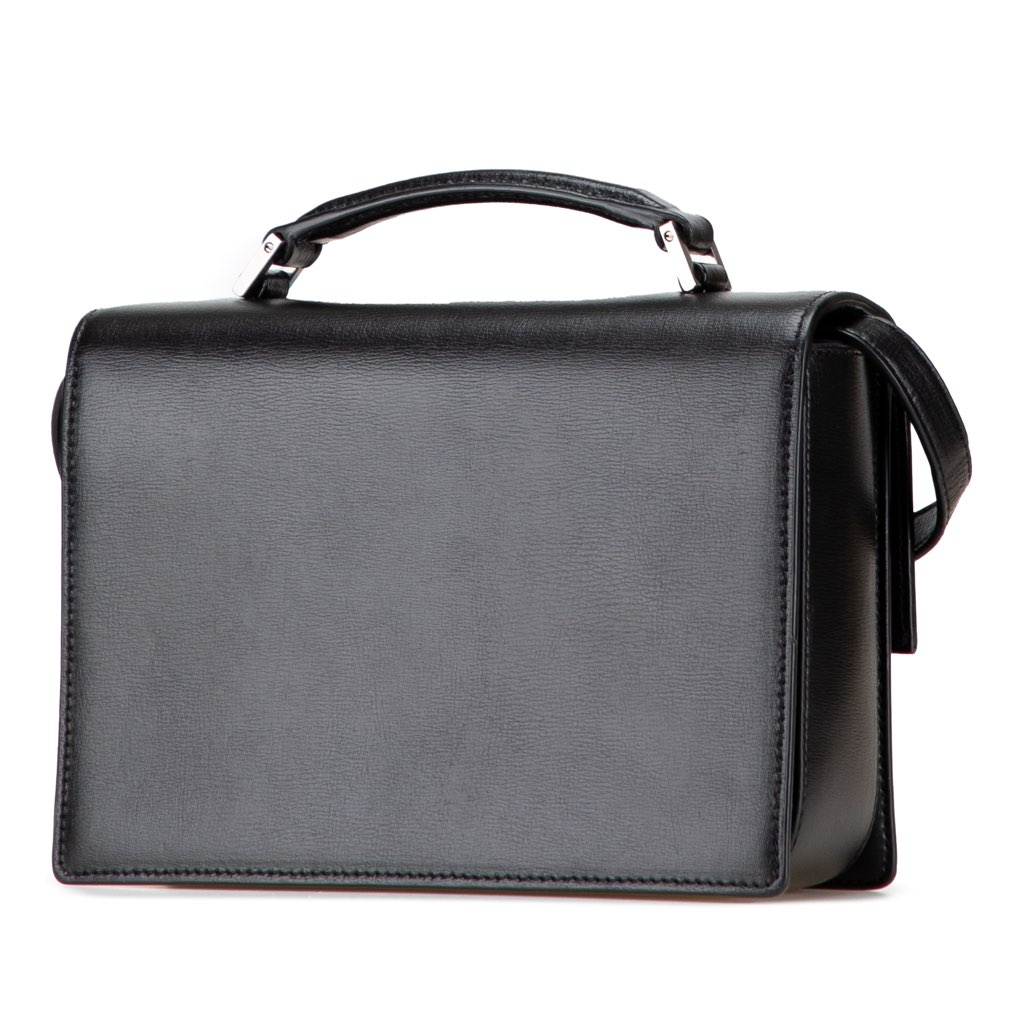 Saint Laurent Medium Calfskin Bellechasse Satchel - Back view