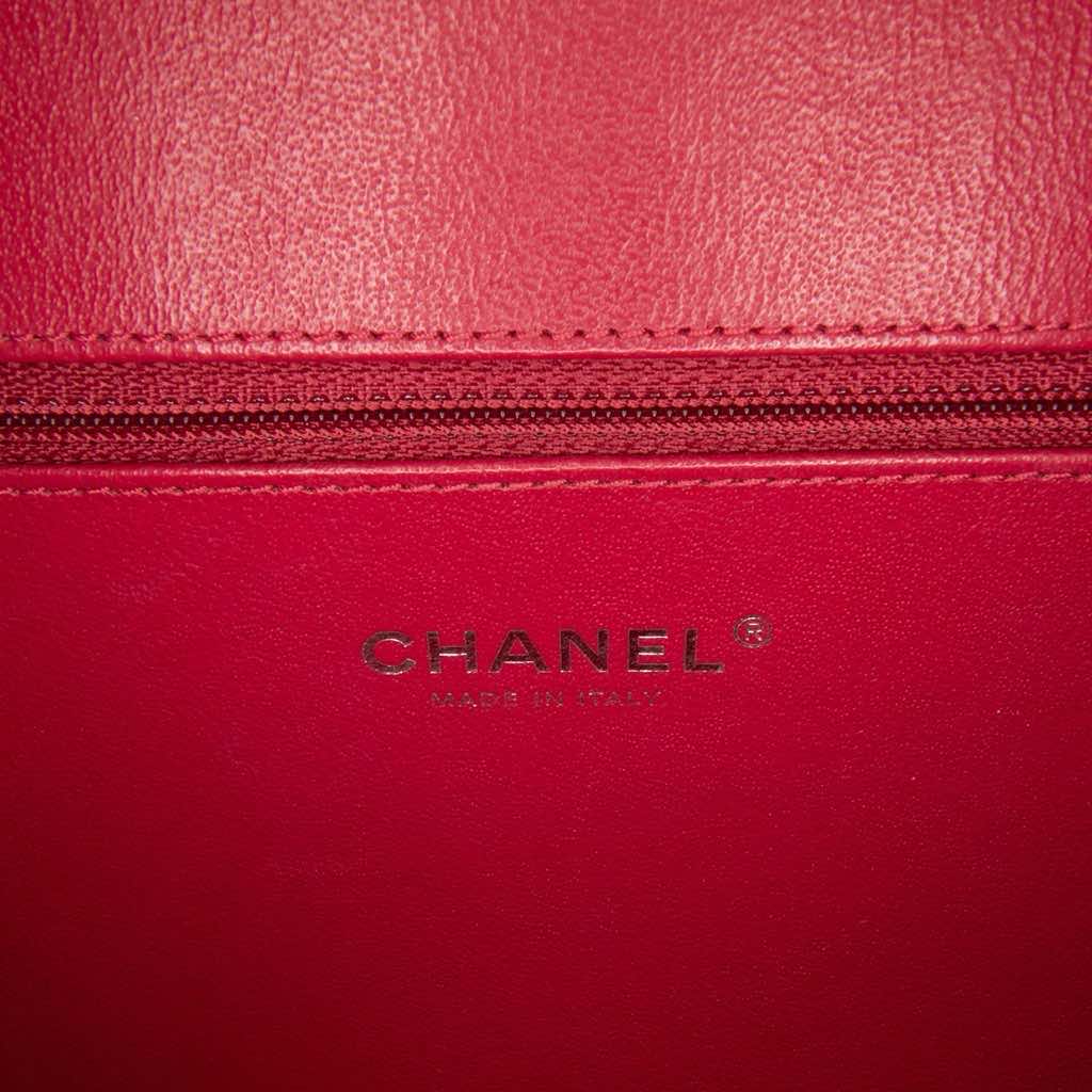 Chanel Small Caviar Striped CC Filigree Vanity Case - Side view