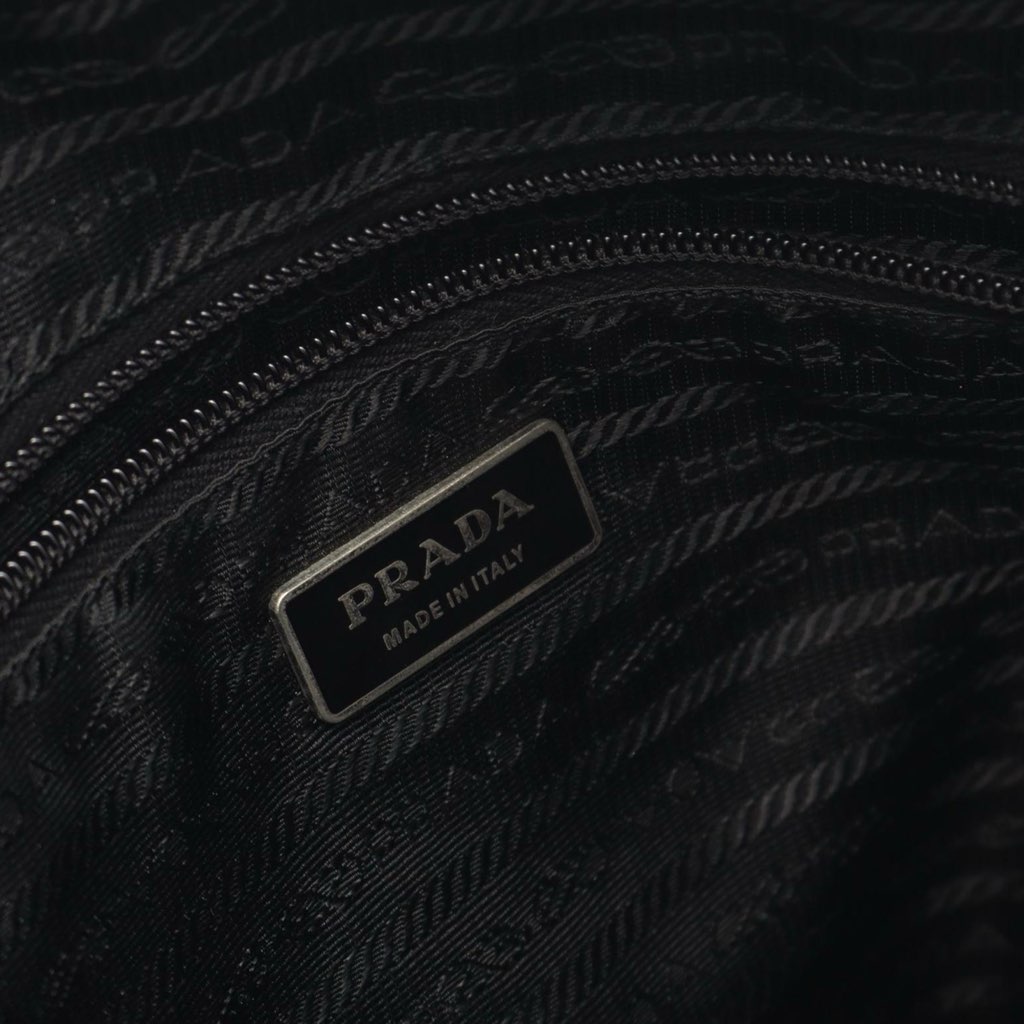 Prada Saffiano Trimmed Tessuto Zip Top Crossbody - 4