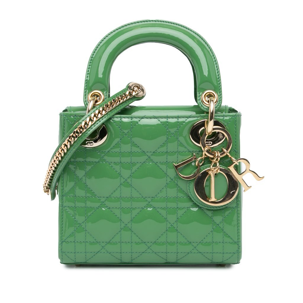 Dior Mini Patent Cannage Lady Dior