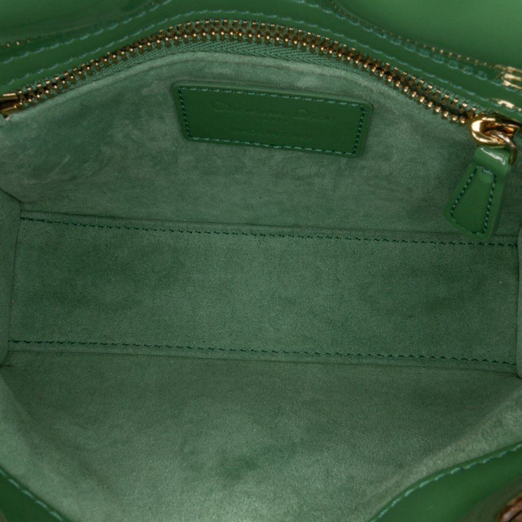 Dior Mini Patent Cannage Lady Dior - 4