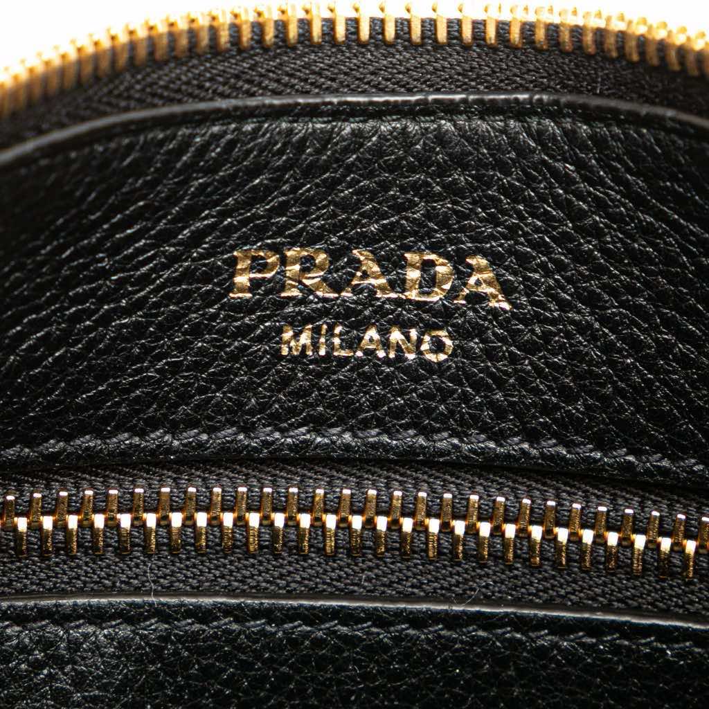 Prada Vitello Phenix Striped Strap Crossbody - 5