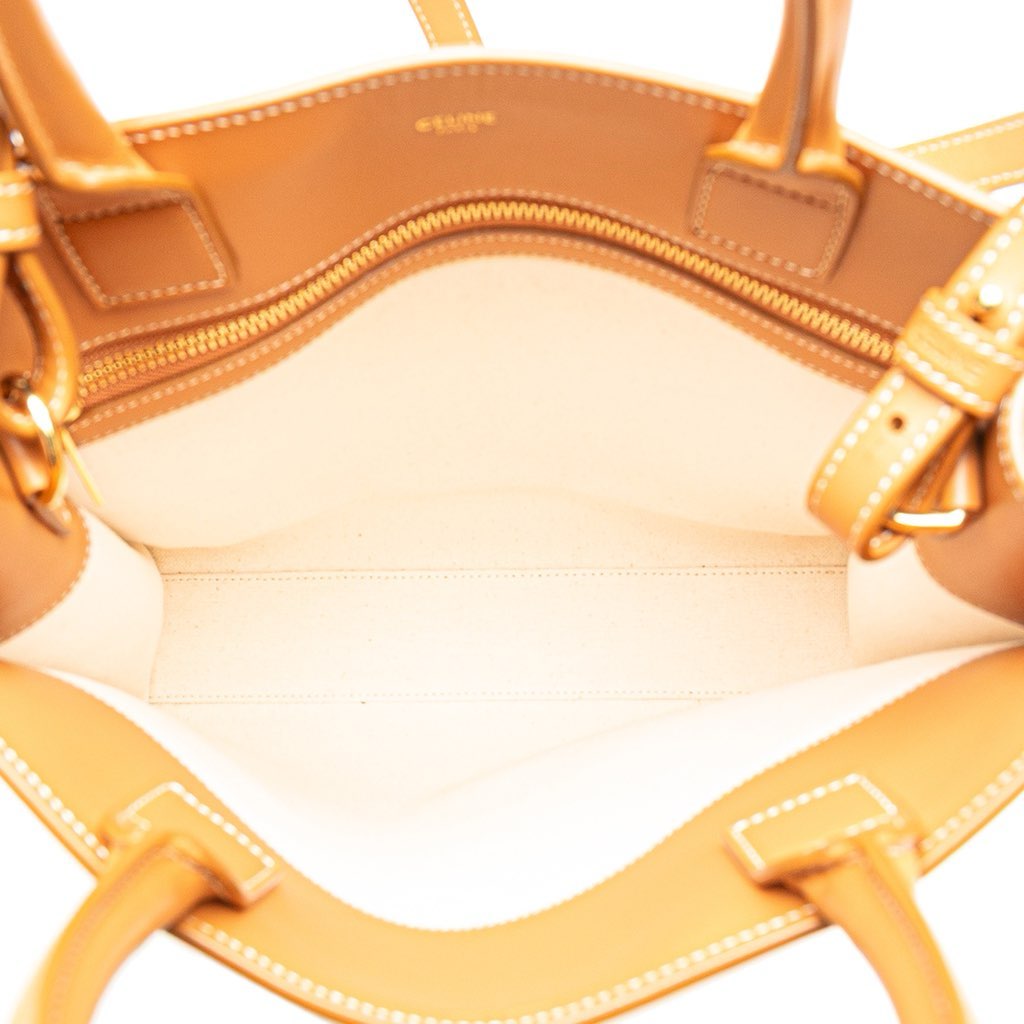 Celine Small Canvas Vertical Cabas Satchel - 4