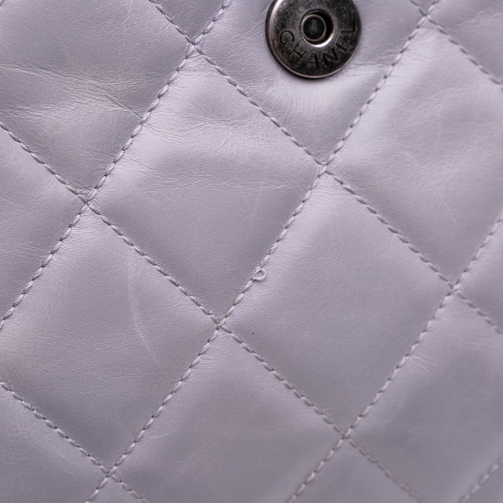 Chanel Quilted Glazed Calfskin Coco Pleats Chain Clutch - Detail 2