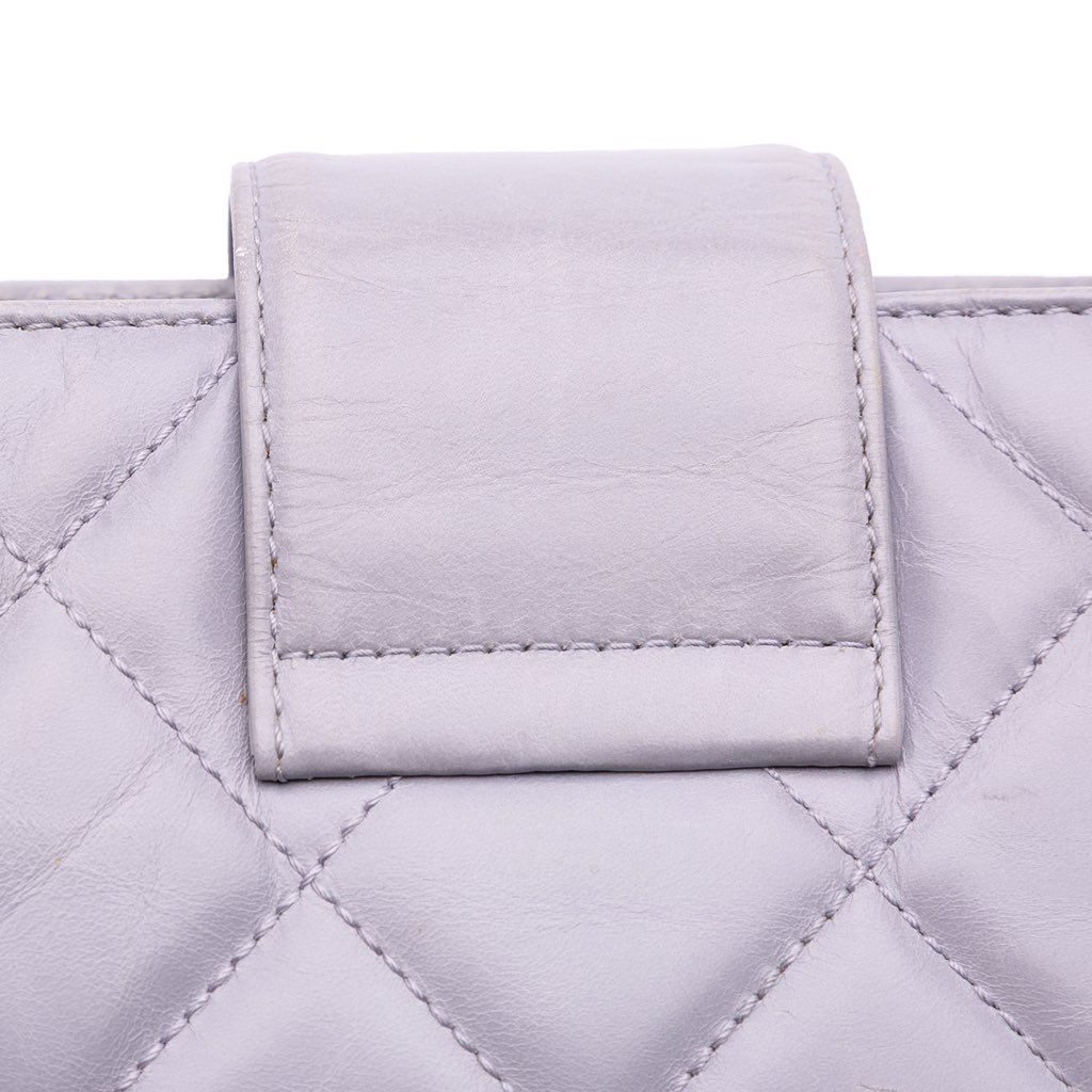 Chanel Quilted Glazed Calfskin Coco Pleats Chain Clutch - Image 11
