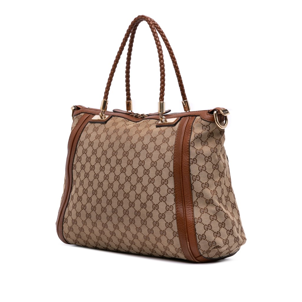 Gucci Large GG Canvas Bella Satchel - 2