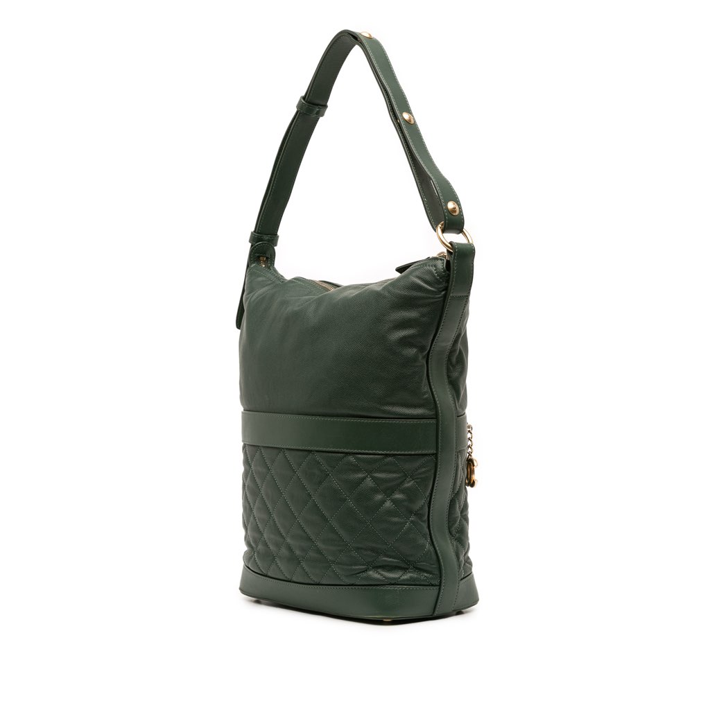 Chanel CC Quilted Caviar Casual Style Hobo - 2