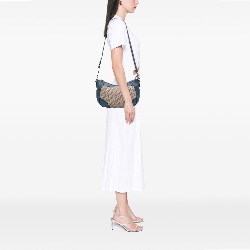 Burberry Nova Check Canvas Crossbody - Image 12