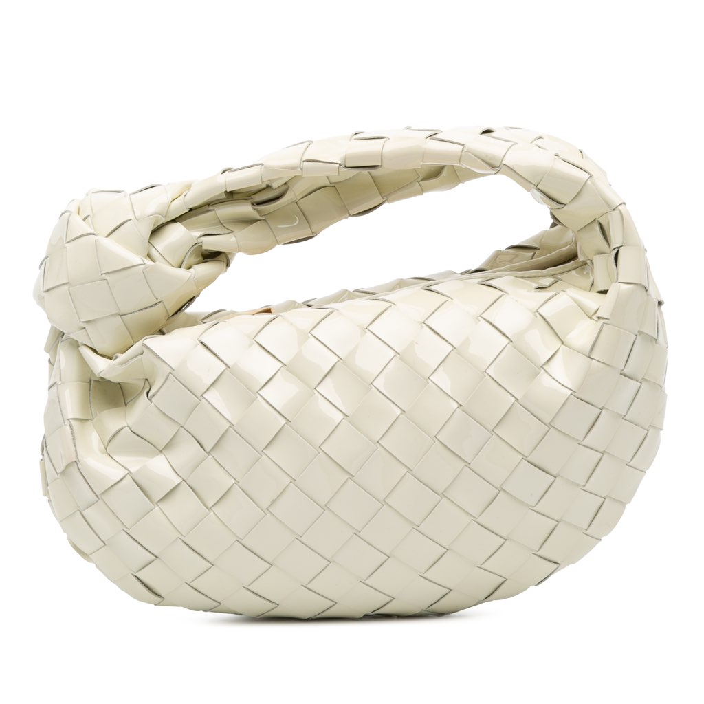 Bottega Veneta Mini Patent Intrecciato Jodie