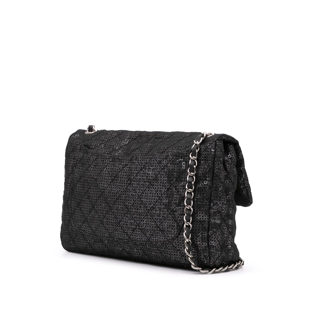 Chanel Maxi Hidden Sequins Mesh Flap - 2