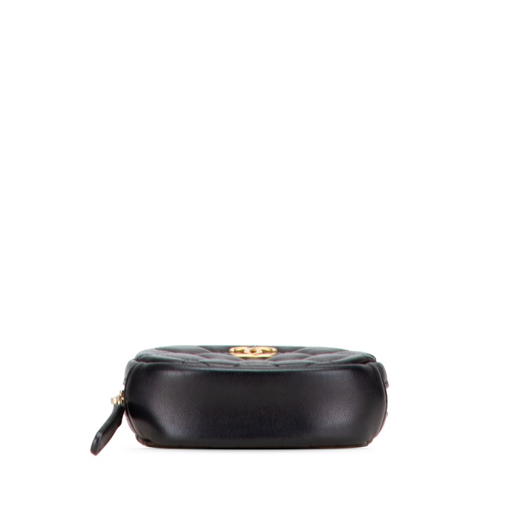 Chanel CC Quilted Lambskin Zip Around Coin Pouch - 3
