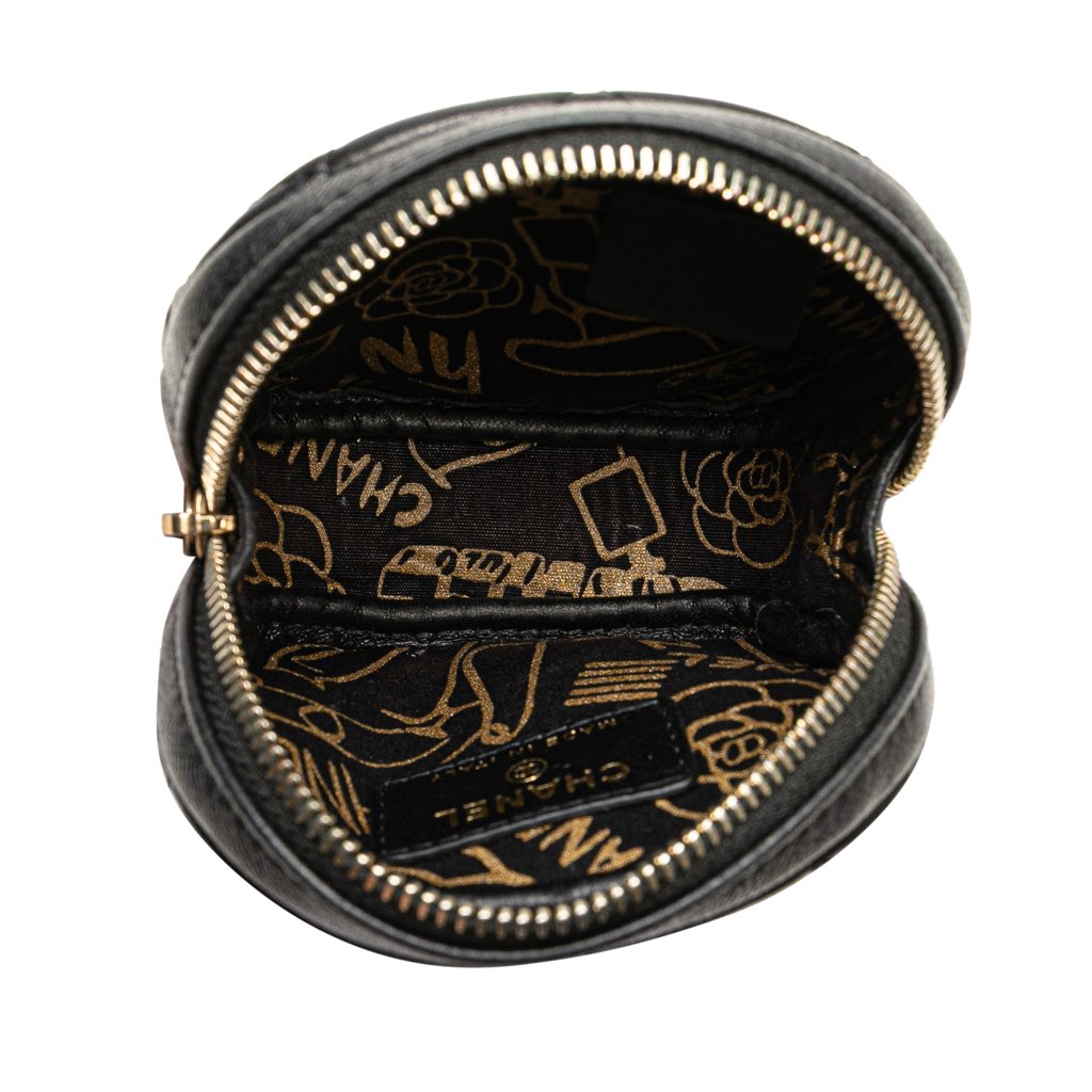 Chanel CC Quilted Lambskin Zip Around Coin Pouch - 4
