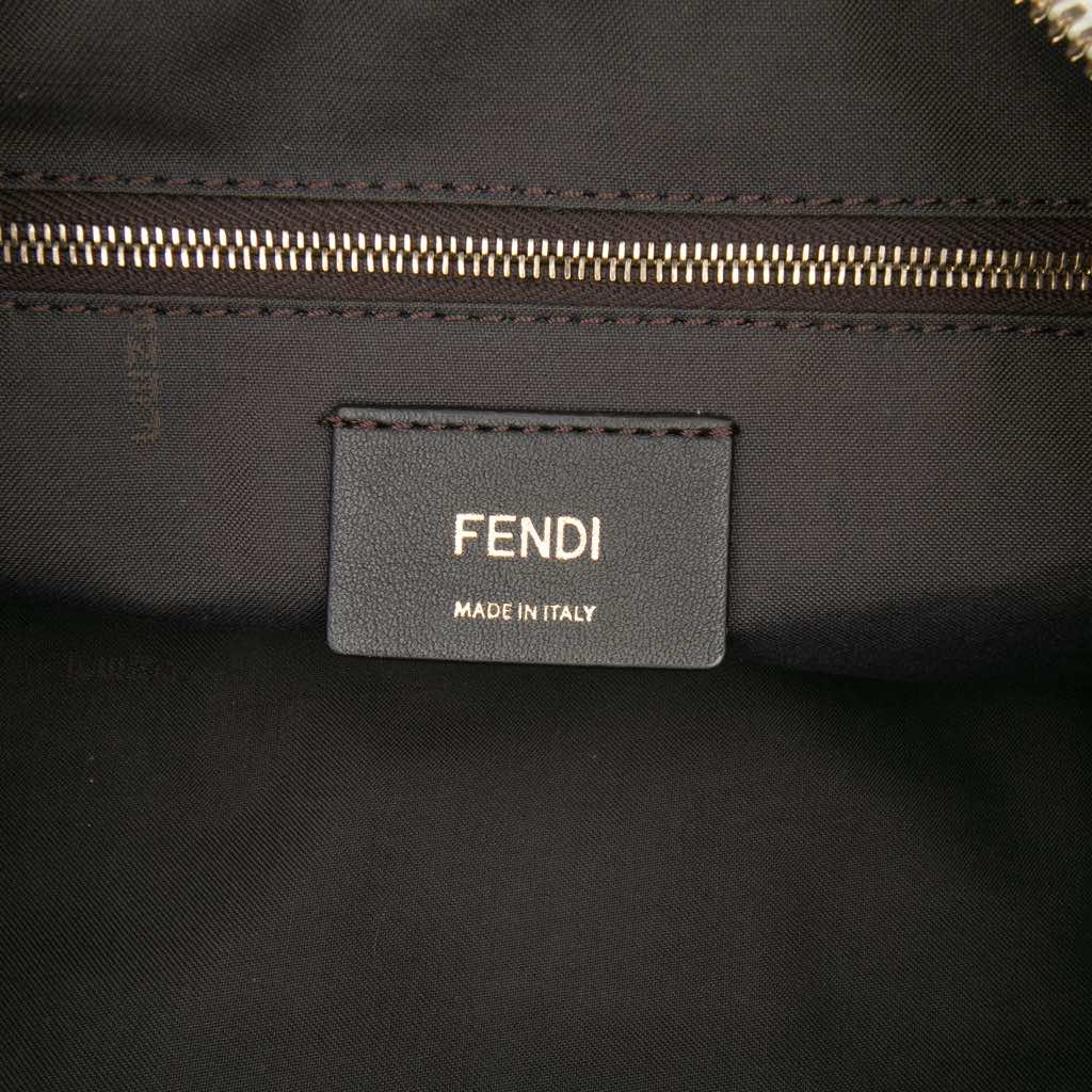 Fendi Zucca Embossed Nappa FF 1974 Bauletto Piccolo Bag - Side view