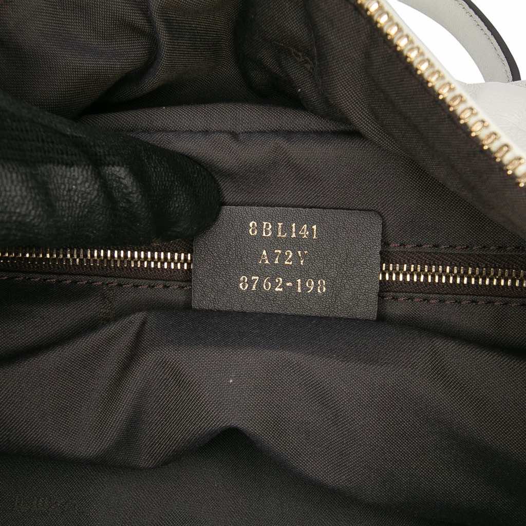 Fendi Zucca Embossed Nappa FF 1974 Bauletto Piccolo Bag - Detail 1