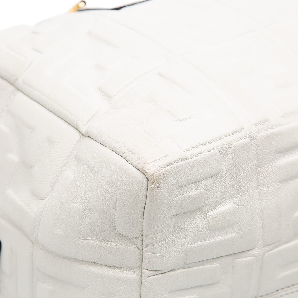 Fendi Zucca Embossed Nappa FF 1974 Bauletto Piccolo Bag - Detail 2