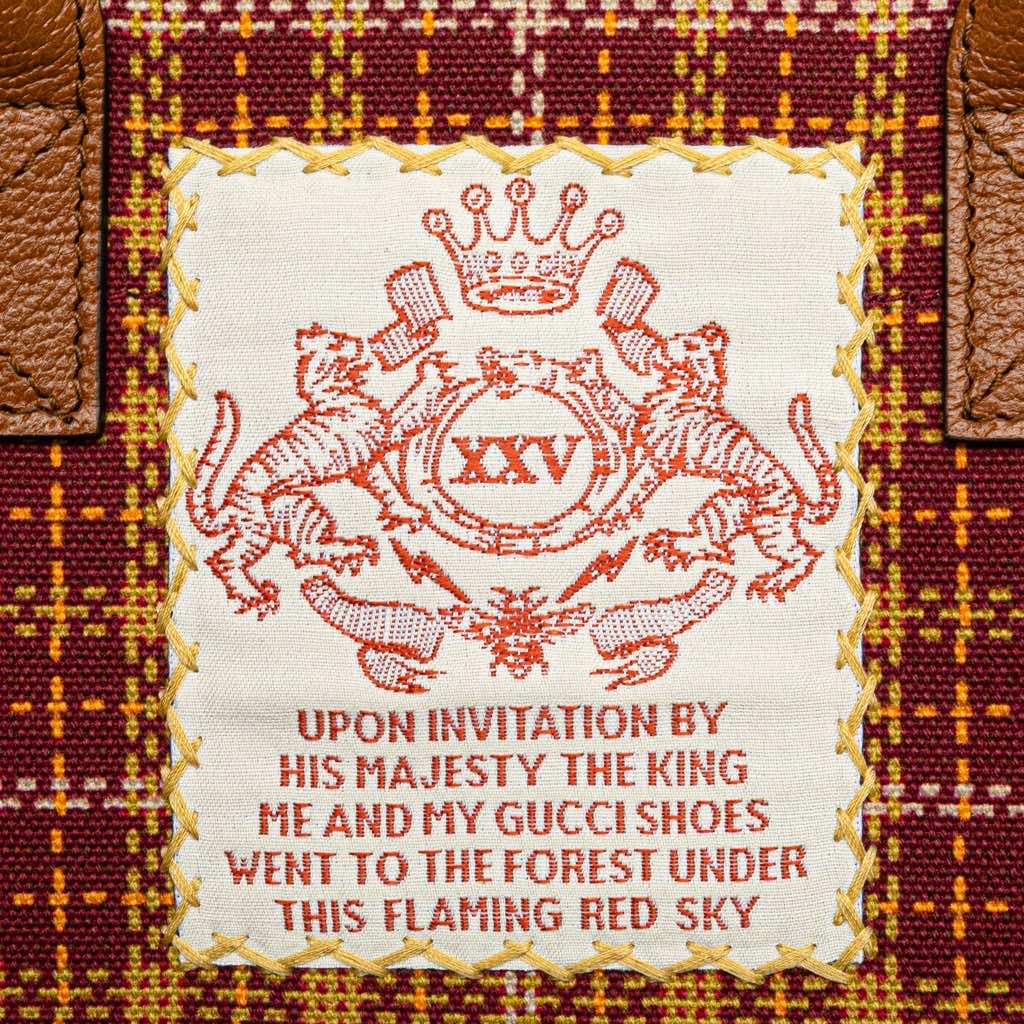 Gucci Checkered Wool Childrens Pocket Handbag - Image 10