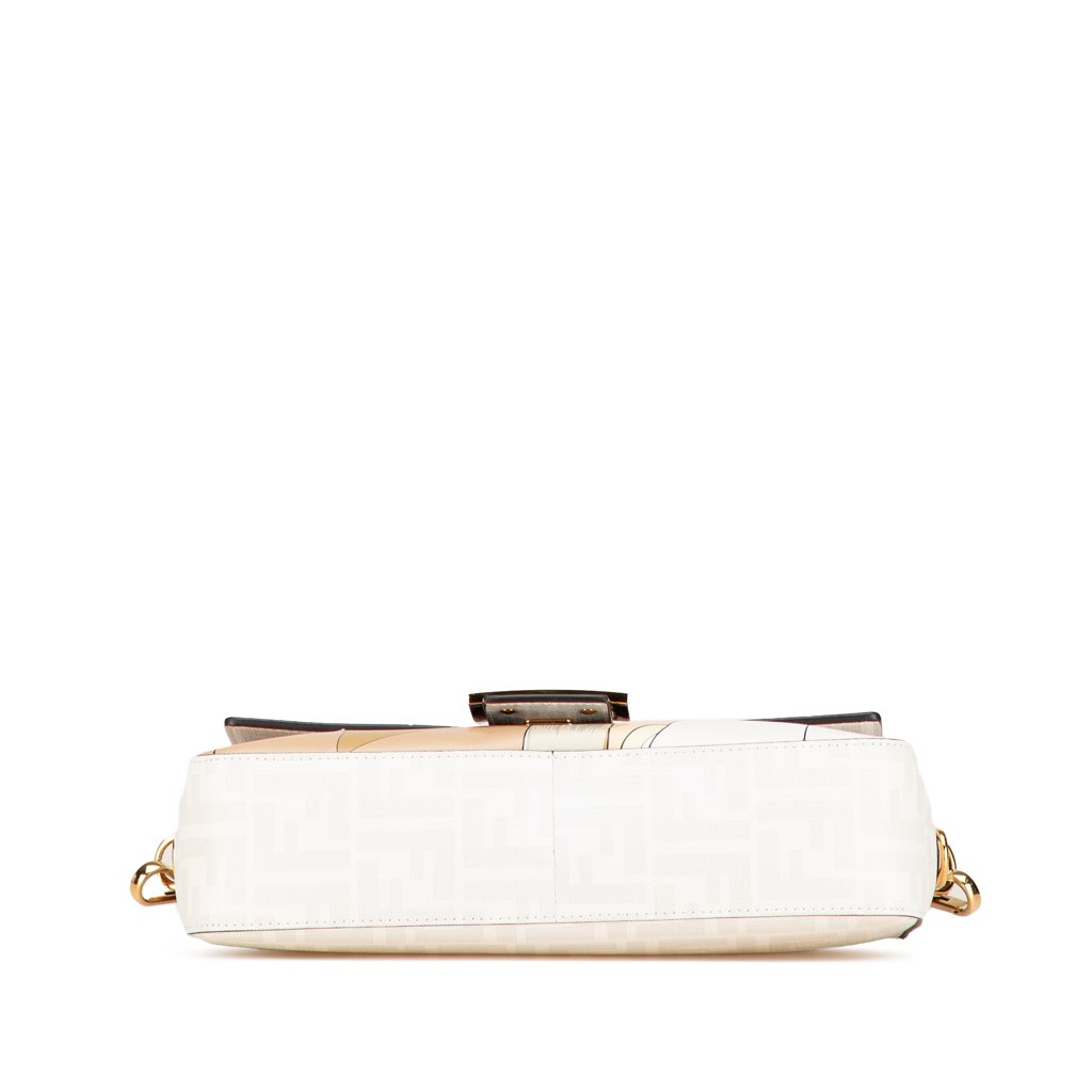 Fendi Zucca Graphic Print Coated Canvas Bikini Girls Baguette Satchel - 3