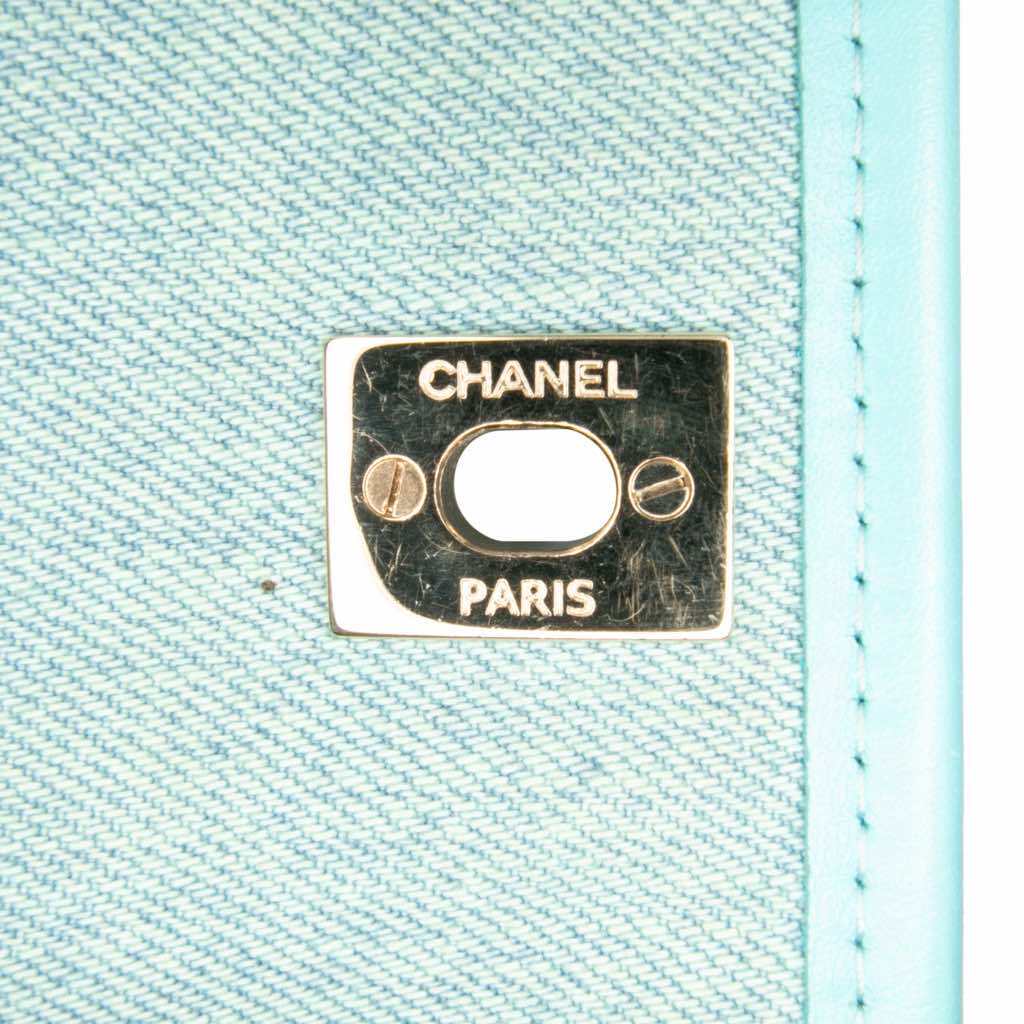 Chanel Mini CC Quilted Denim Messenger Flap - Image 10