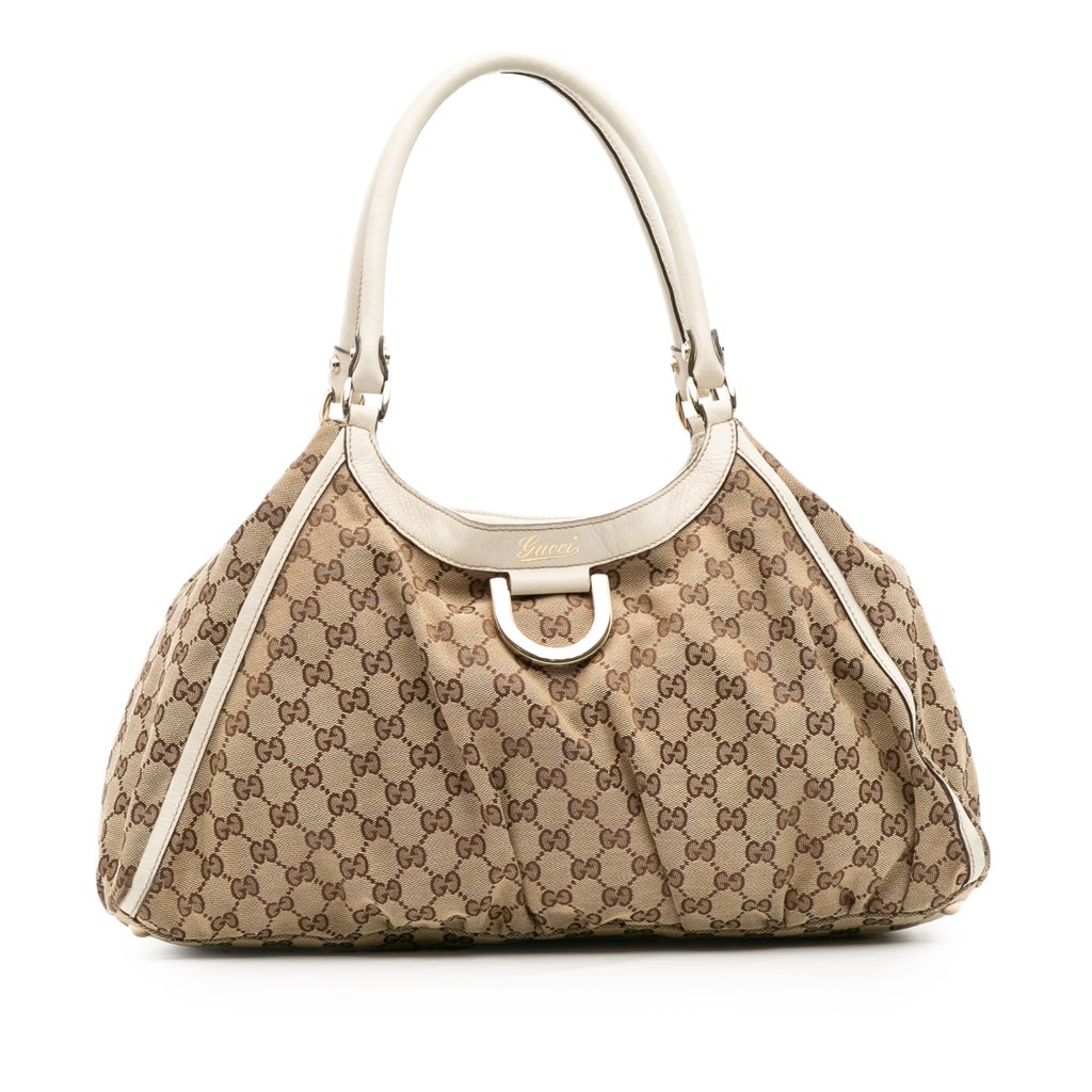 Gucci Large GG Canvas Abbey D Ring Shoulder Bag